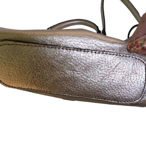 Vittoria Napoli NWOT Geri Platino Cinzano Leather Mini Convertible Mini Bag - Picture 6 of 10